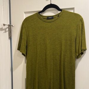 Theory Moss Green Short Sleeve Men's Tee